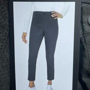 Mario Serrani Women's M Textured Pull On Pant Green e0698